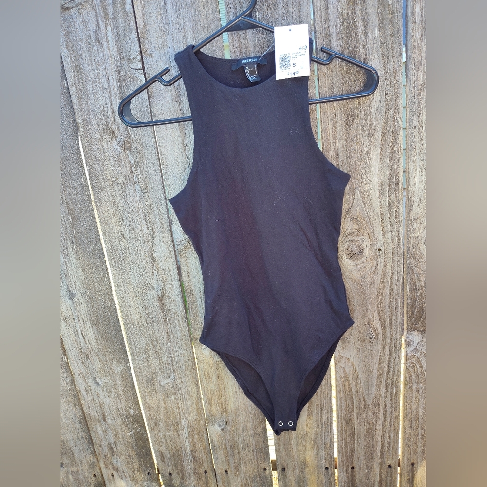 NWOT women's black bodysuit